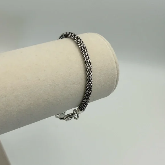 Brighton Beverly Glam Bracelet Add Charms J3960B Silver Plated Mesh 8" - Picture 2 of 11